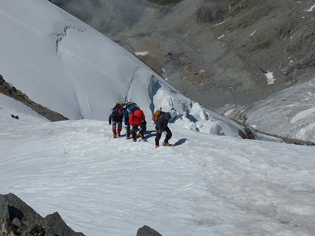 ascension de l'arête du Castor