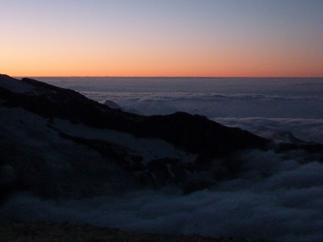 lever de soleil sur la plaine du Pô