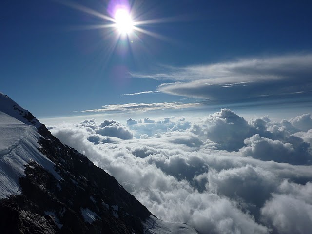 mer de nuages sur la plaine du Po