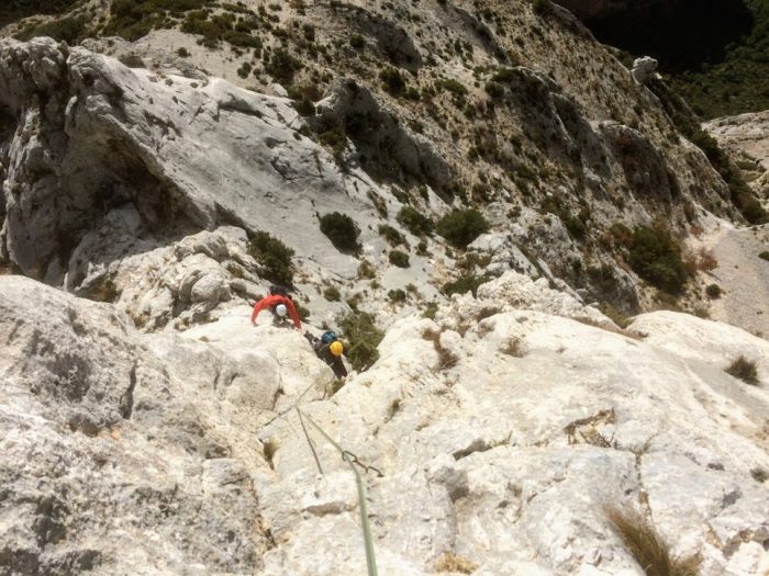 escalade grande voie à la Sainte-Victoire 4