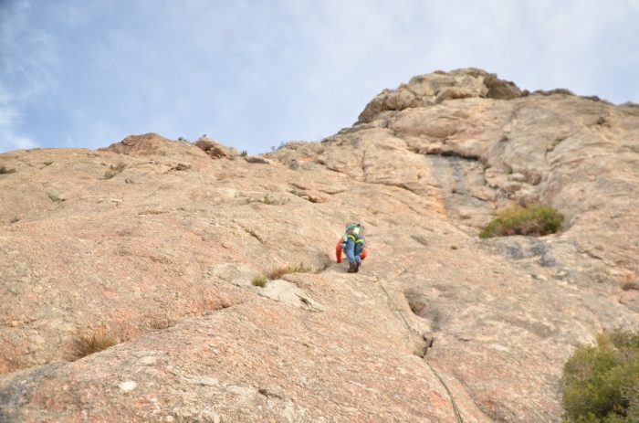 escalade grande voie à la Sainte-Victoire 1
