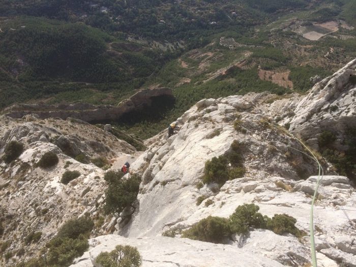 escalade grande voie à la Sainte-Victoire 5