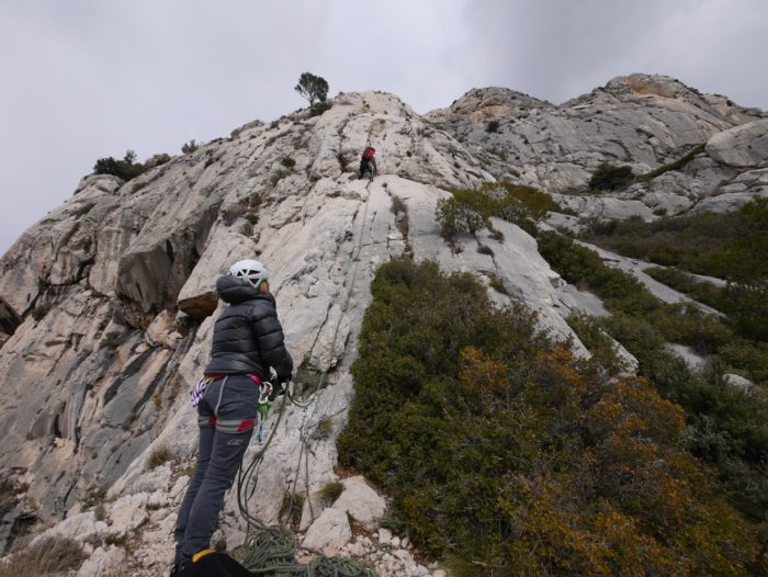 Parcours d'arête à la Sainte Victoire