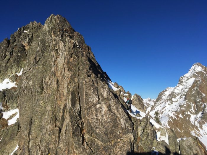 Alpiniste et guide