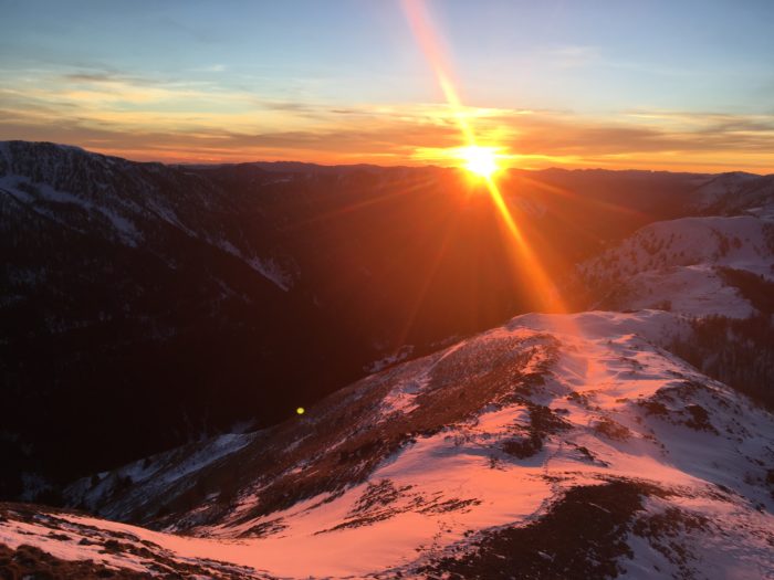 coucher de soleil Boréon